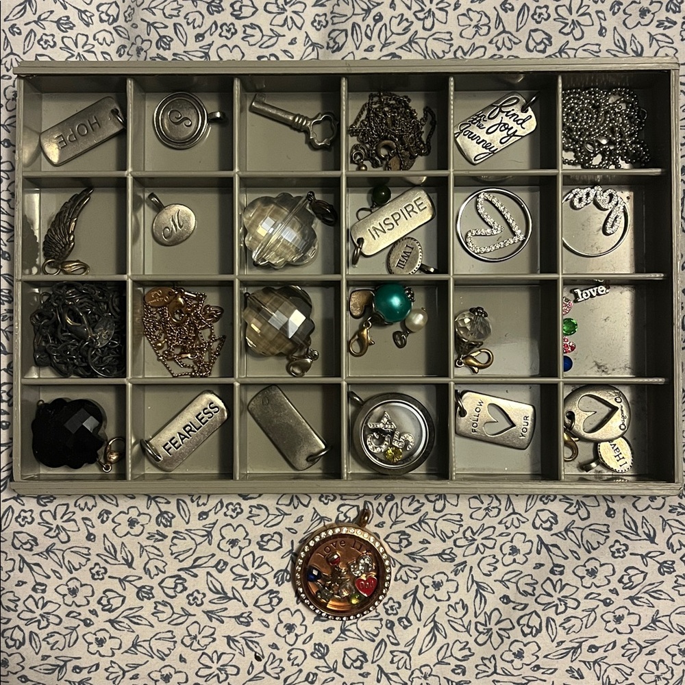 Origami Owl Silver and Gold Jewelry Collection